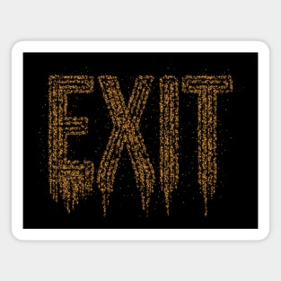 Exit Typography Magnet